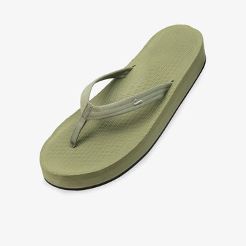 Indosole Easy Living Platform Flip Flops Matcha