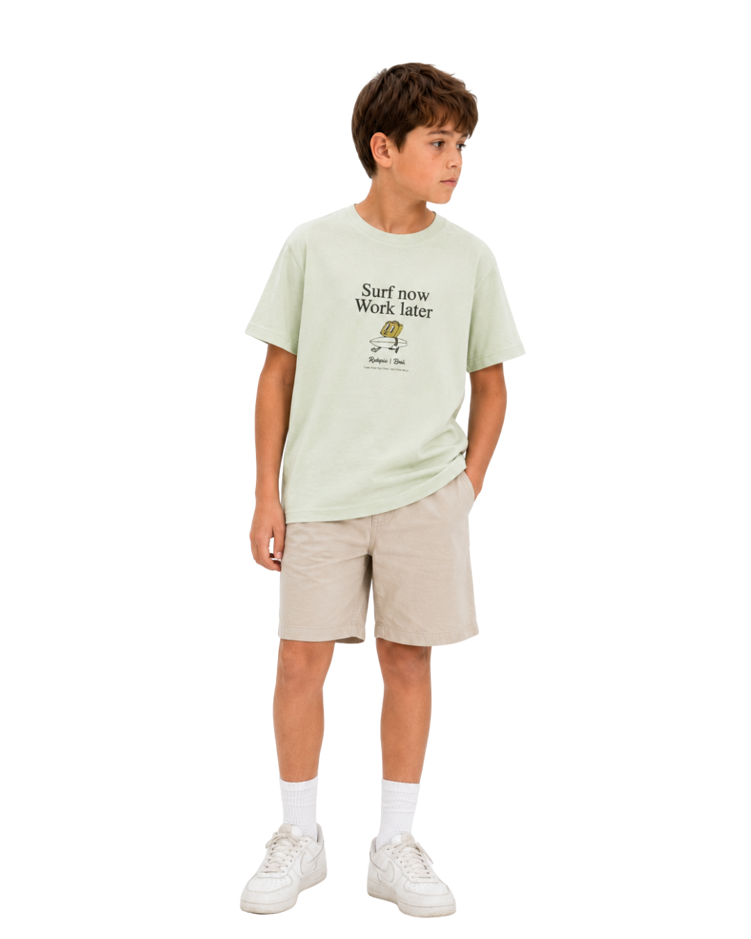Kids - Surf Now Work Later Tee