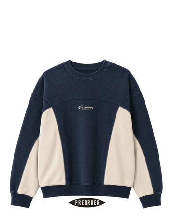 Navy / Cream Panel Crew