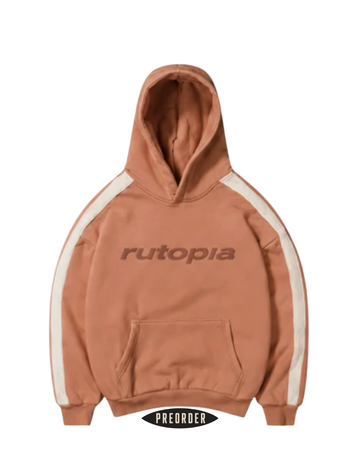 Burnt Orange / Tan Piping Hoodie