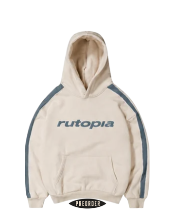 Bone / Seafoam Piping Hoodie