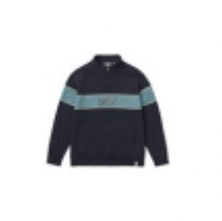BUZZED PANEL 1/4 ZIP CREW