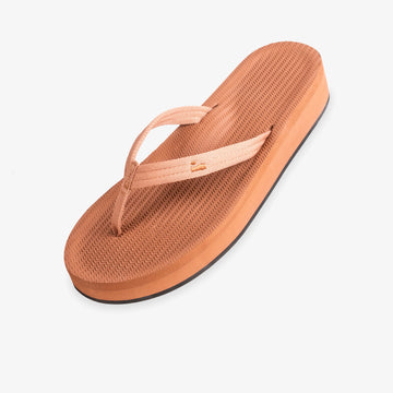 Indosole Easy Living Platform Flip Flops Soil