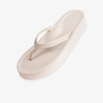 Indosole Easy Living Platform Flip Flops Sea Salt