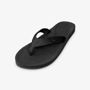 Indosole Men's Easy Living Flip Flops Black